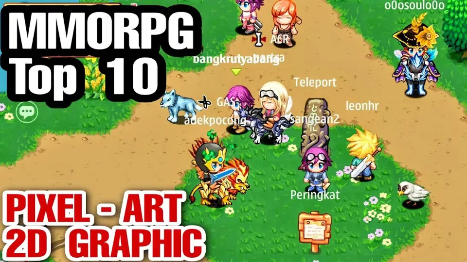 10 Best Mmorpg Pixel Art 2d Graphic Games For Android Ios Most Played Mmorpg Android Bilibili