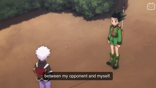 Killua saying baka.