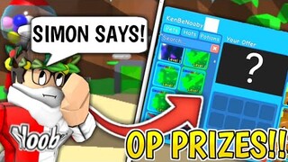 SIMON SAYS WINNER GETS *OP PET* IN BUBBLEGUM SIMULATOR! (ROBLOX)