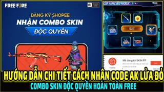 Hướng Dẫn Cách Nhận CODE AK LỬA ĐỎ + SKIN PET Từ Shopee FF || Test Cửa Hàng Siêu Hacker || Free Fire