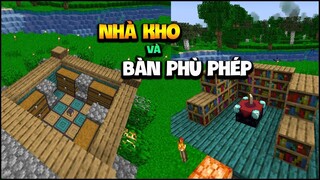 Bàn Phù Phép và Xây Dựng Nhà Kho - Minecraft sinh tồn 1.16 - Tập 5