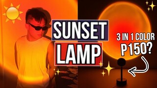 SHOPEE SUNSET LAMP 3 IN 1 COLOR REVIEW I Khryss Kelly