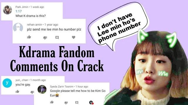 Kdrama Fandom comments on crack