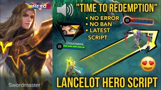 Lancelot Hero Skin Script | New Skill Sounds & New Voice Lines | Mobile Legends