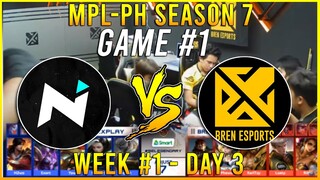 NXP VS BREN [GAME 1] NEXPLAY ESPORTS VS BREN ESPORTS | MPL-PH SEASON 7 | WEEK 1 DAY 3