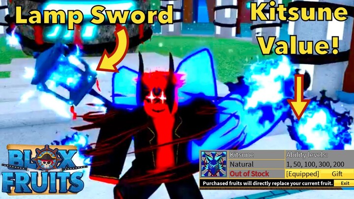 New! Lamp SWORD + Kitsune Price Update 21in Bloxfruits