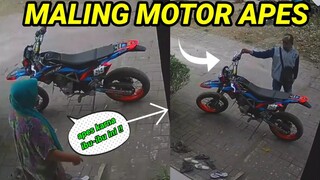 Maling Motor ini Panik Dan Salah Tingkah!!Maling Motor ini Panik Dan Kabur karna Aksinya Di Pergokin