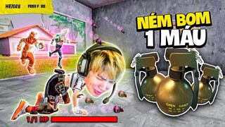 Solo ném lựu đạn setting 1 máu cực chiến | HEAVY Free Fire