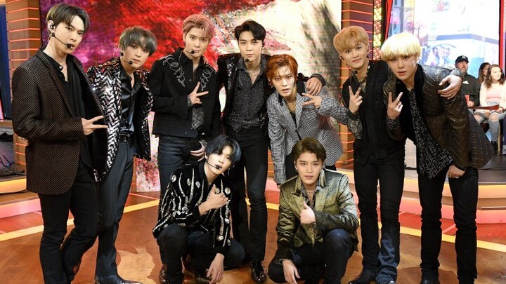190418 Selamat Pagi Amerika NCT127 tampil perdana dengan lagu utama "Superhuman" untuk comeback mere