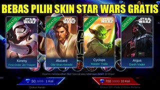CARA MENDAPATKAN SKIN STAR WARS MOBILE LEGENDS GRATIS | Review skin star wars kimmy mobile legends