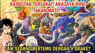 Review One Piece 986 - Kaido Tak Terluka?! Akazaya Nine Akan Mati!! Law Bertemu X Drake?