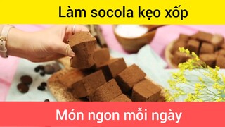 Làm kẹp xốp socola