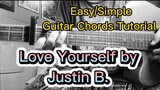 Love Yourself by Justin Bieber Acoustic Guitar Chords and Strumming Tutorial Cover