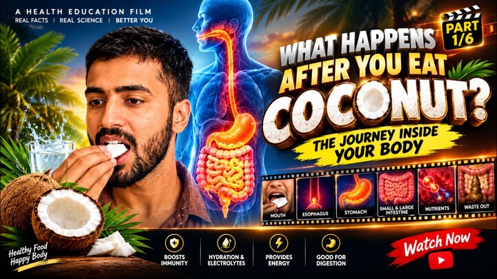 What Happens to Coconut After You Eat It? 🥥 | Inside the Human Body