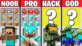 Minecraft Battle: ZOMBIE APOCALYPSE CRAFTING CHALLENGE - NOOB vs PRO vs HACKER vs GOD / Animation