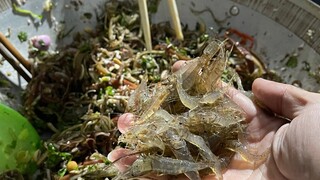 Món Kinh Dị - Tôm Nhảy Ăn Hết Chảo Tôm Sống To Chà Bá | Hà Còi