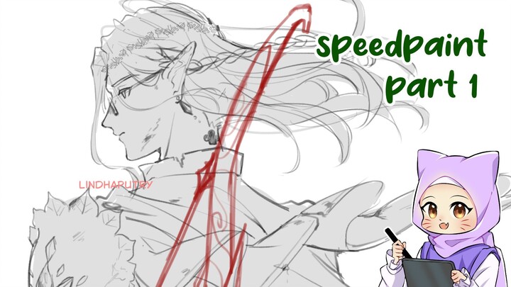 [SPEEDPAINT] Bastian The Elf Part 1 - CARD Event Art!