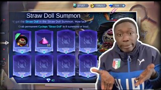 TRICK TO GET FREE CYCLOP STRAW DOLL SKIN  ! SUMMON DRAW | MLBB NEW EVENT | MOBILE LEGENDS | ONE PLUS