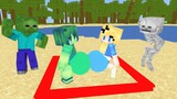 Monster School : TWERK DANCE CHALLENGE - Minecraft Animation