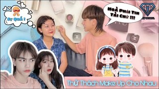 Tài & Hòa Thử Thách Make Up Cho Nhau | H&T Official