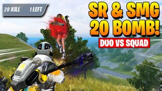 "Sniper & SMG" Wombo Combo! (ROS Duo vs Squad) Solo 20 Bomb!