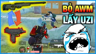Thử Thách Sử Dụng Súng CỦA ĐỊCH | Bỏ AWM Lấy UZI 😂 [PUBG Mobile]