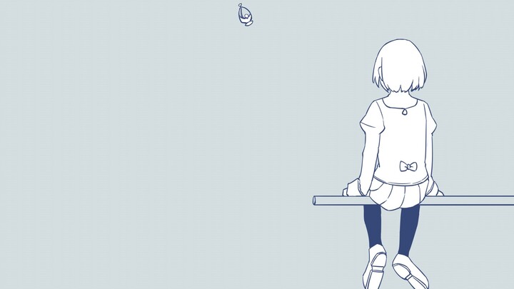 [ Puella Magi Madoka Magica / Miki Sayaka handwritten] My sadness is made of water