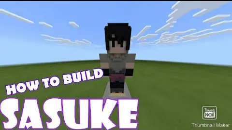 How To Build Sasuke Uchiha Minecraft Tutorial Bilibili