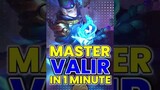 Master Valir In 1 Minute! Mobile Legends #shorts