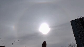 A complex ice halo appeared over Beijing on February 2, 2023