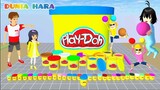Wah Yuta Ajak Mia Main ke Play Doh Land Raksasa 😱 Hidupkan Monster Playdoh| Sakura School Simulator