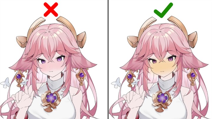 [Digital Painting Tips] Why don't the pros use red for blush??