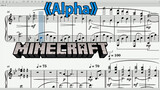 [Music]Piano score of <Alpha> from End Poem|Minecraft