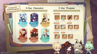 Genshin Impact 4.5 Special Program Recap | Event Wishes