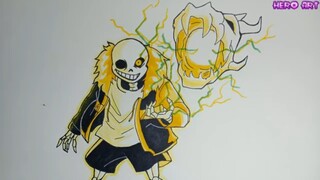 How To Draw Thunder Sans Undertale Cách vẽ Sáng Tạo Sans Điện