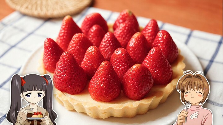 Tart stroberi buatan Tomoyo berhasil direplika! Sekali lagi hari ini aku iri pada Sakura～