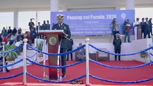 Passing out parade of Bangladesh Marine Academy Sylhet