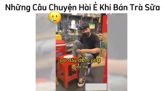 Mua có mấy ly trà sữa mà đưa cả cọc tiền 😒 #videohai #funny #haihuoc
