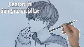 HANYA MENGGUNAKAN SATU PENSIL,TAPI HASIL GAMBARNYA KEREN