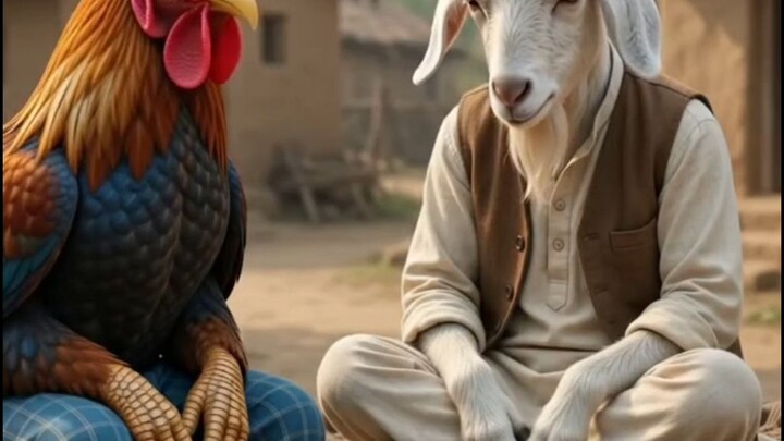 sawan ke mahine mein murga aur bakre donon dance kar rahe hain Khushi Mana Rahe
