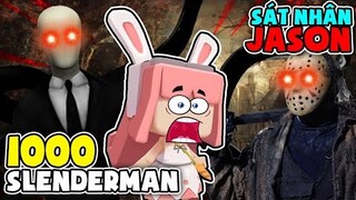 KINH HOÀNG ! CHẠY THOÁT KHỎI 1000 SLENDERMAN VÀ SÁT NHÂN JASON GIỮA 12 GIỜ ĐÊM