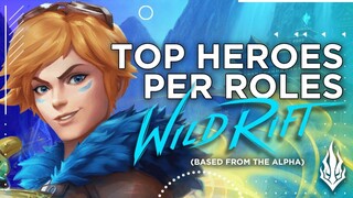 WILD RIFT: Top Champions PER ROLE! (Based on the Alpha Test) | Wild Rift Guides (LIYAB) - in Tagalog