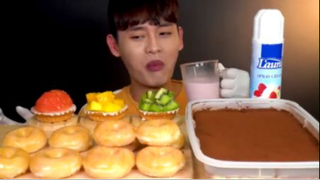 Bánh rán tráng men #asmr #mukbang