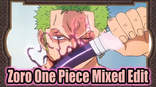 Zoro finally squishes his enemies with a little blade, just like how Mihawk used to squish him