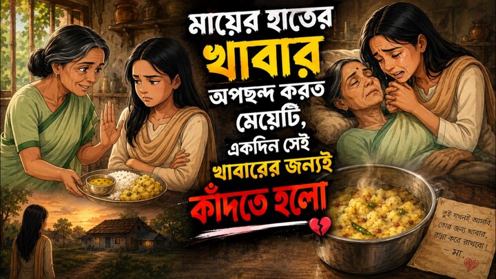 মায়ের হাতের খাবার অপছন্দ করত মেয়েটি, একদিন সেই খাবারের জন্যই কাঁদতে হলো 💔