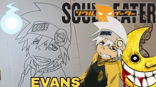 menggambar anime soul eater evans