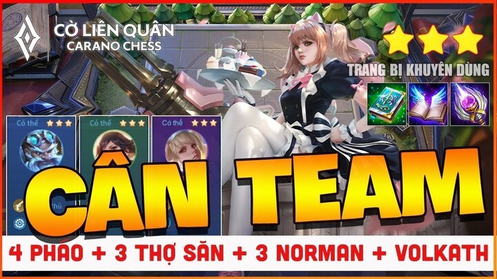 Đội Hình CỜ LIÊN QUÂN Hệ 4 PHÁO THỦ Kết Hợp Cùng THỢ SĂN QUỶ Và NORMAN Hạ Gục THÚ MA TỘC