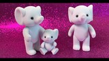 Sylvanian elephant families unboxing Babyclay video for kids