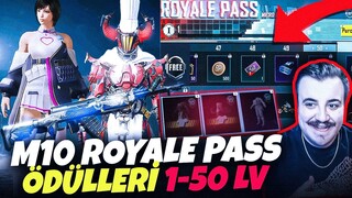 İNANILMAZ SEZON M10 ROYALE PASS ÖDÜLLERİ 1-50 LVL PUBG Mobile güncelleme