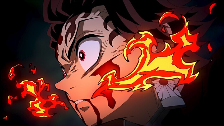 If you mess with my sister, you'll hit a brick wall + [4K] + [ Demon Slayer ] + Brother-sister high-